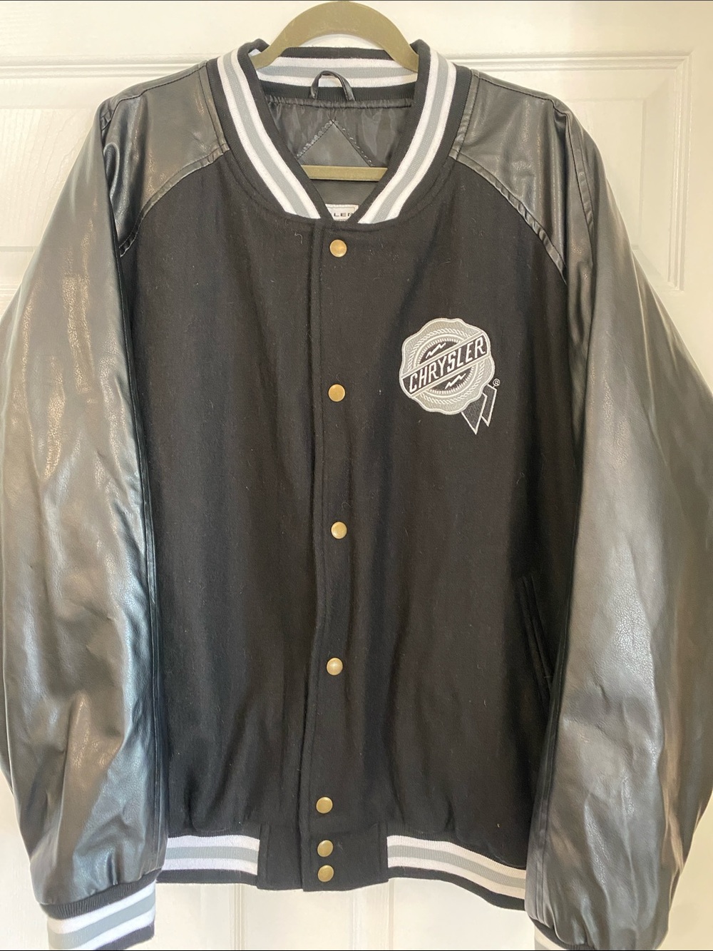 Men's Chrysler Black Varsity Jacket